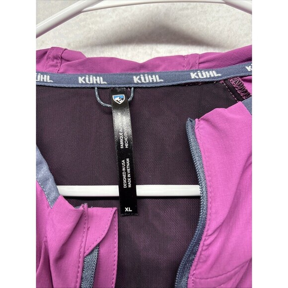 Kuhl Wander 1/2 Zip Jacket Womens XL Wild Orchid Hooded Light Weight Outdoor - Picture 5 of 7